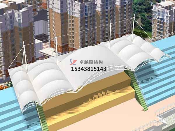 吳忠市體育場膜結(jié)構(gòu)罩棚/籃球、羽毛球、網(wǎng)球場地設(shè)計【公司直銷】?? ?