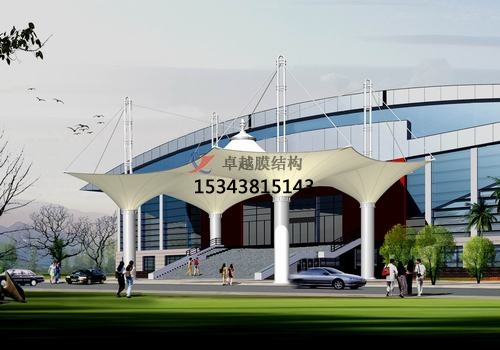 膜結(jié)構(gòu)大門、建筑入口效果圖